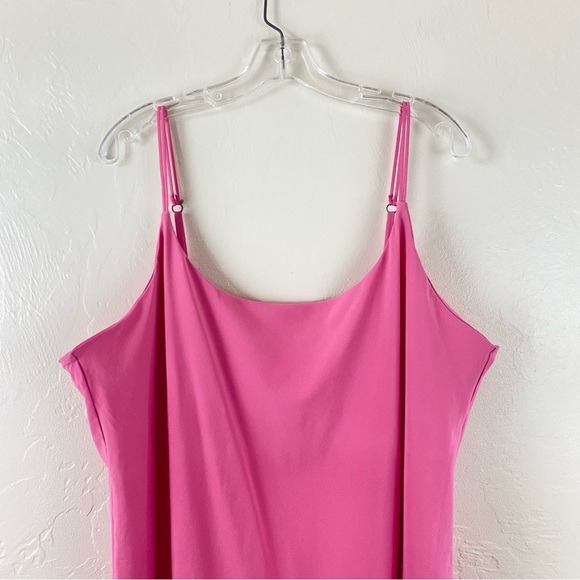 Abercrombie & Fitch XXL Flamingo Pink Spaghetti Strap Lined Athletic Mini Dress - Picture 3 of 8
